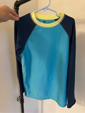 Tea Collection Blue, Navy & Yellow Kids Rash Guard